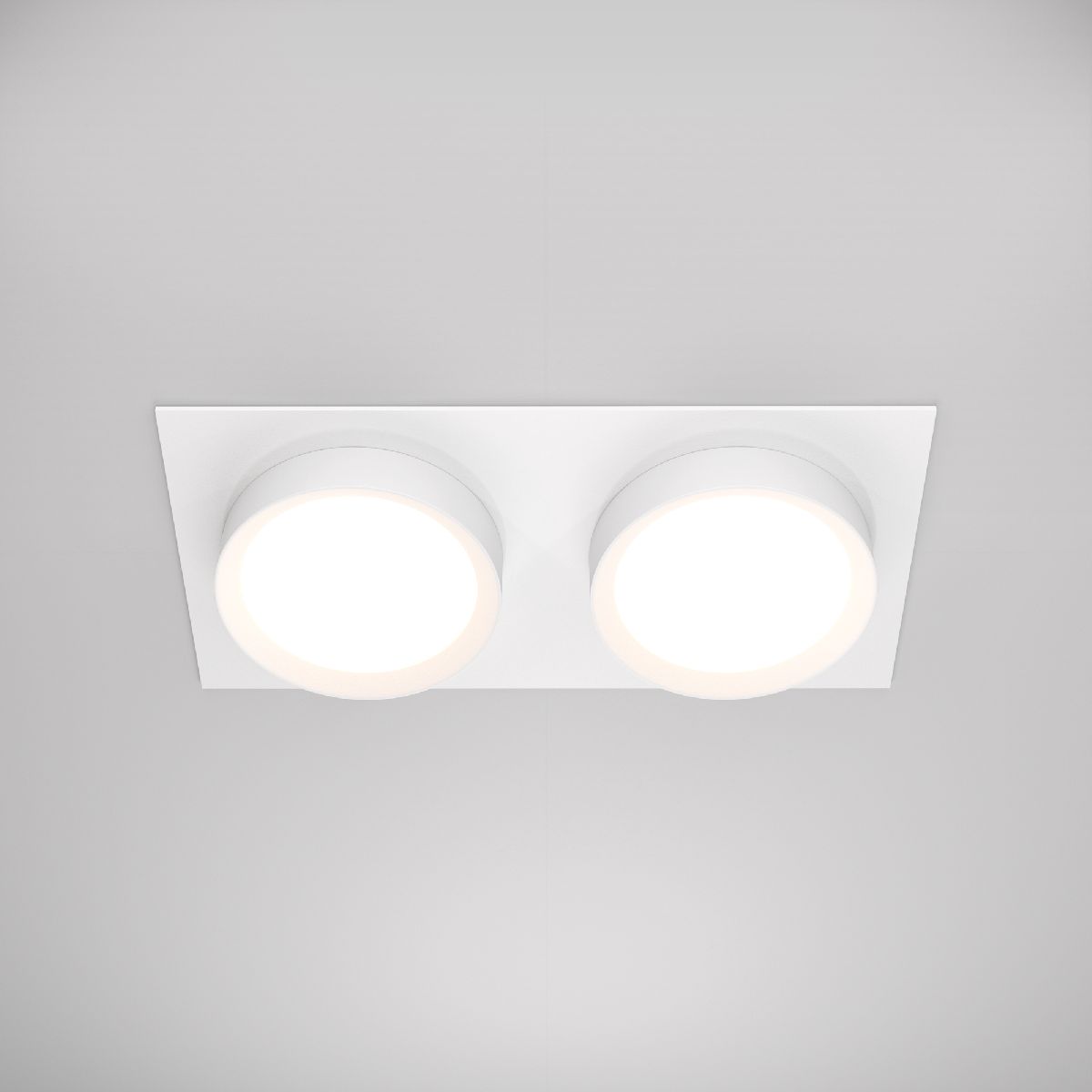Встраиваемый светильник Maytoni Hoop DL086-02-GX53-SQ-W