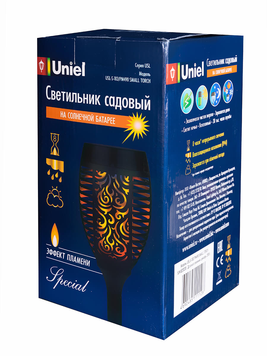 Светильник на солнечных батареях (UL-00004281) Uniel Фонари USL-S-183/PM490 Small Torch