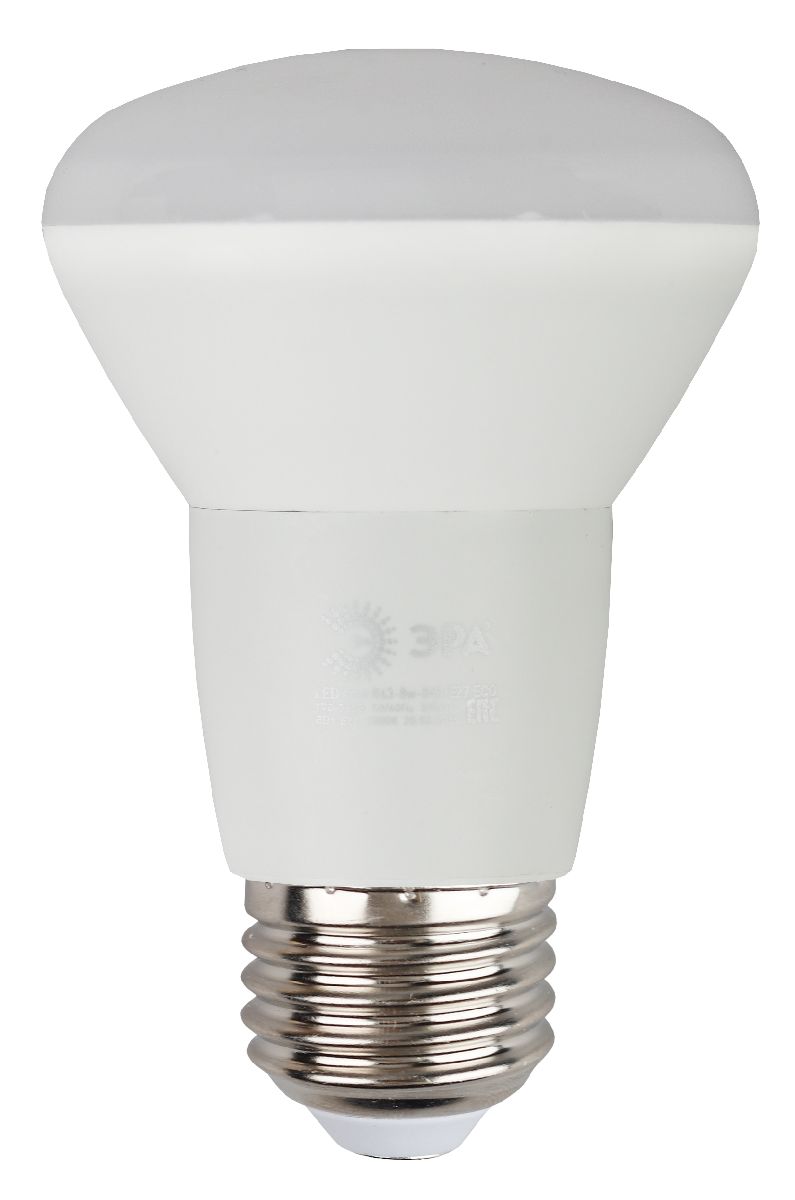 Лампа светодиодная Эра E27 8W 2700K ECO LED R63-8W-827-E27 Б0050300