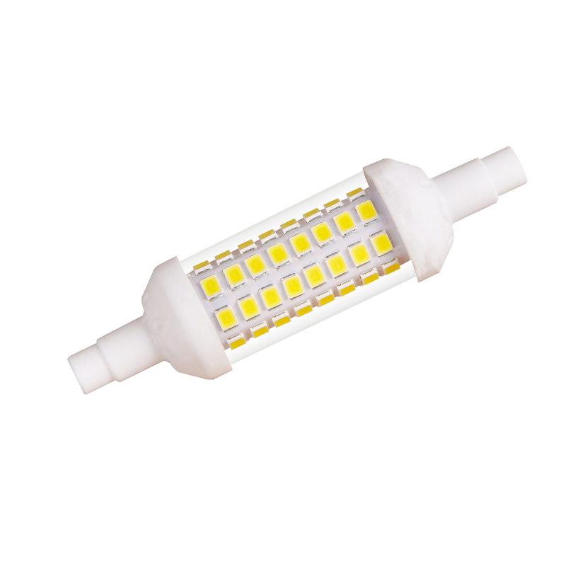 Лампа светодиодная (UL-00001554) Uniel R7s 6W 3000K прозрачная LED-J78-6W/WW/R7s/CL PLZ06WH
