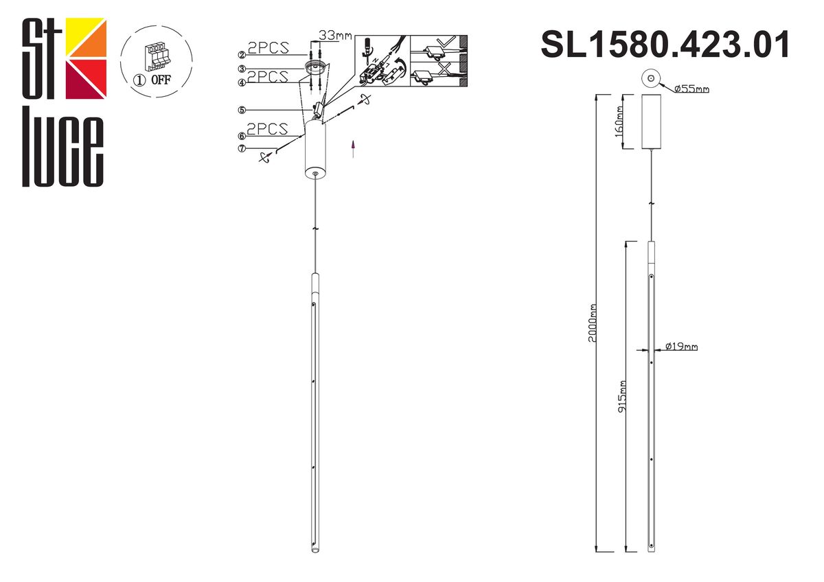 Подвесной светильник ST Luce Ralio SL1580.423.01
