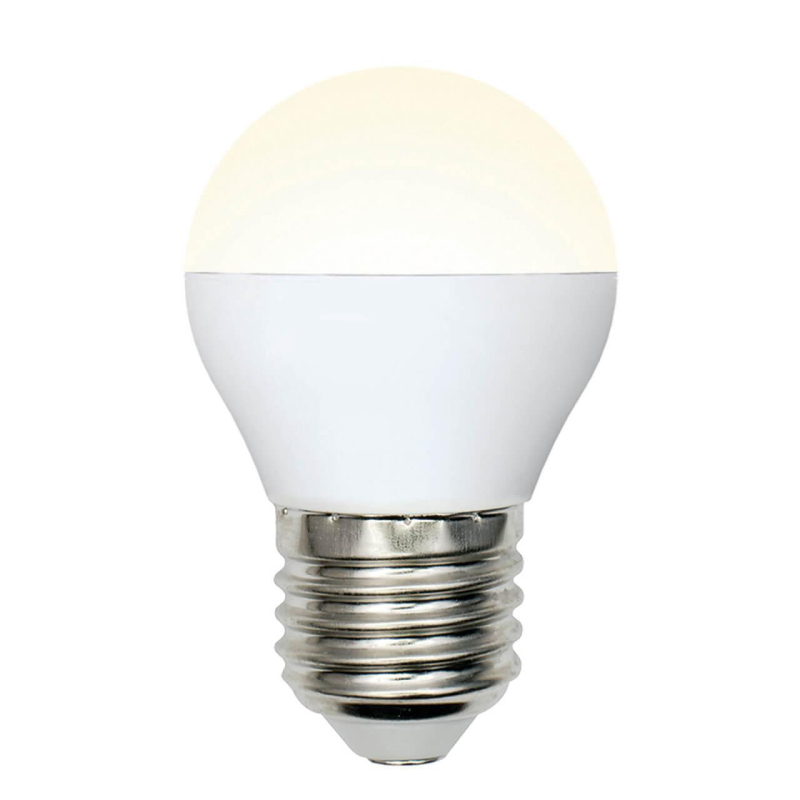 Лампа светодиодная (UL-00002377) Uniel E27 6W 3000K матовая LED-G45-6W/WW/E27/FR/MB PLM11WH