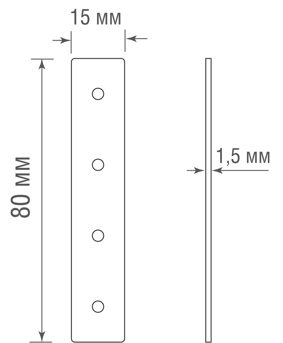 I-образный соединитель для шинопровода Donolux Slim Line I connector DLS B