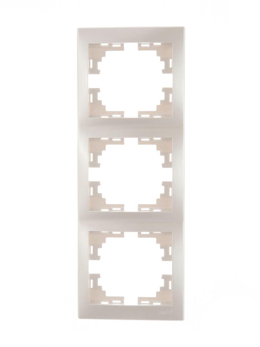 Рамка 3-местная вертикальная Lezard Mira 701-3000-153