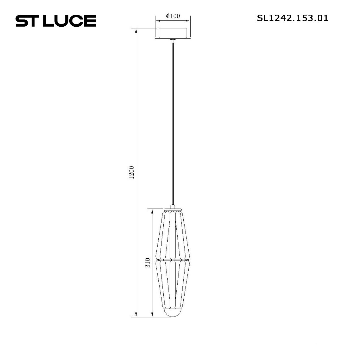 Подвесной светильник ST Luce Ciara SL1242.153.01