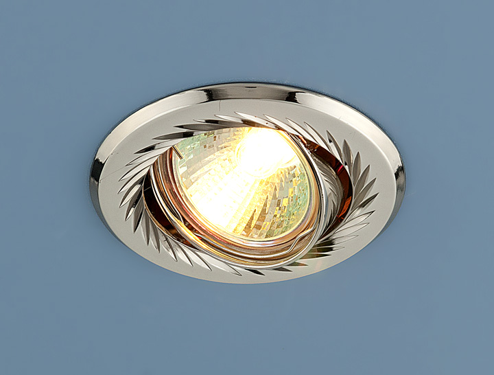 Встраиваемый светильник Elektrostandard 704 CX MR16 PS/N перл. серебро/никель 4690389066856