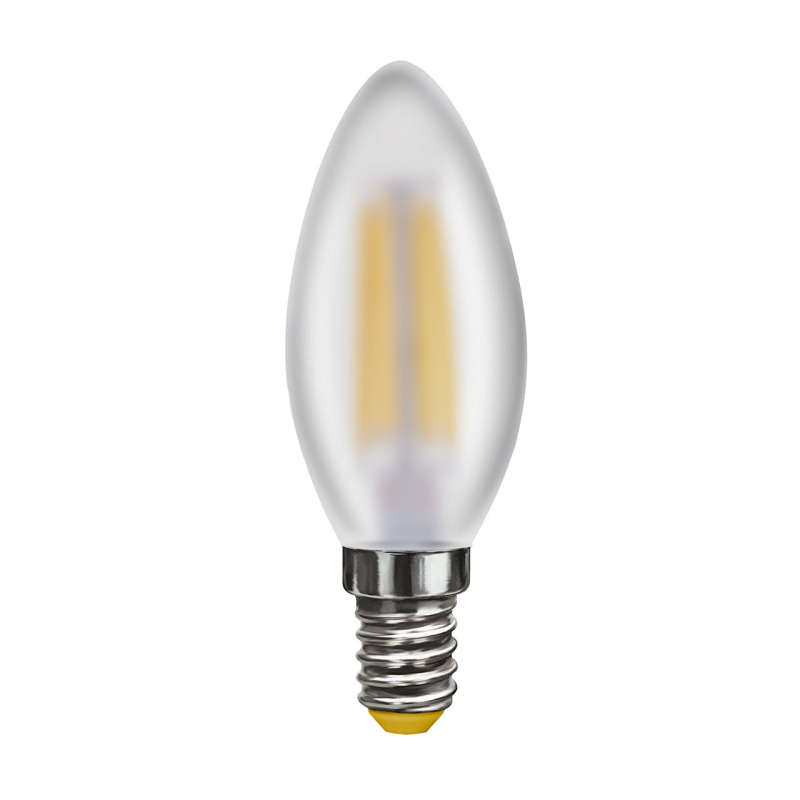 Лампа светодиодная филаментная Voltega E14 4W 2800К свеча матовая VG10-C2E14warm4W-F 6999