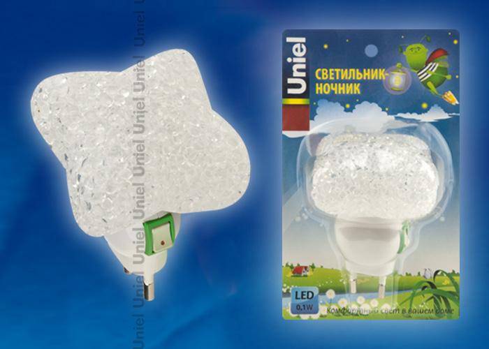 Настенный светодиодный светильник (10332) Uniel DTL-309-Сердечко/White/1LED/0,1W