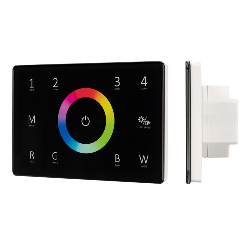 Панель Arlight Sens Smart-P85-RGBW Black (230V, 4 зоны, 2.4G) 028405