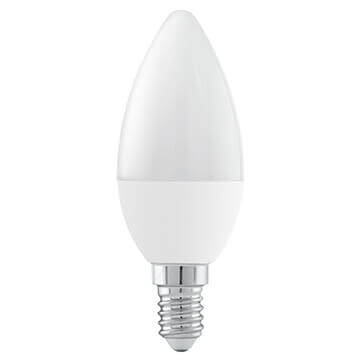 Лампа светодиодная диммируемая Eglo E14 6W 3000K шар матовый 11583