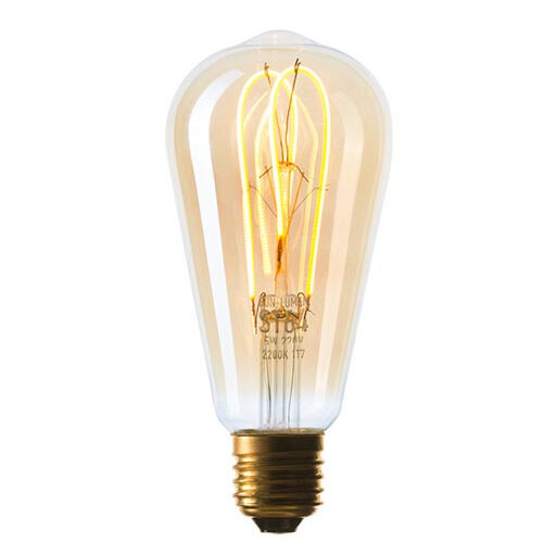 Лампа светодиодная филаментная диммируемая Sun Lumen E27 5W 2200K золотая 057-356