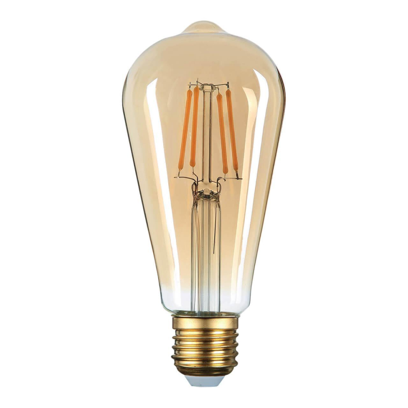 Лампа светодиодная филаментная Thomson E27 9W 2400K колба прозрачная TH-B2130