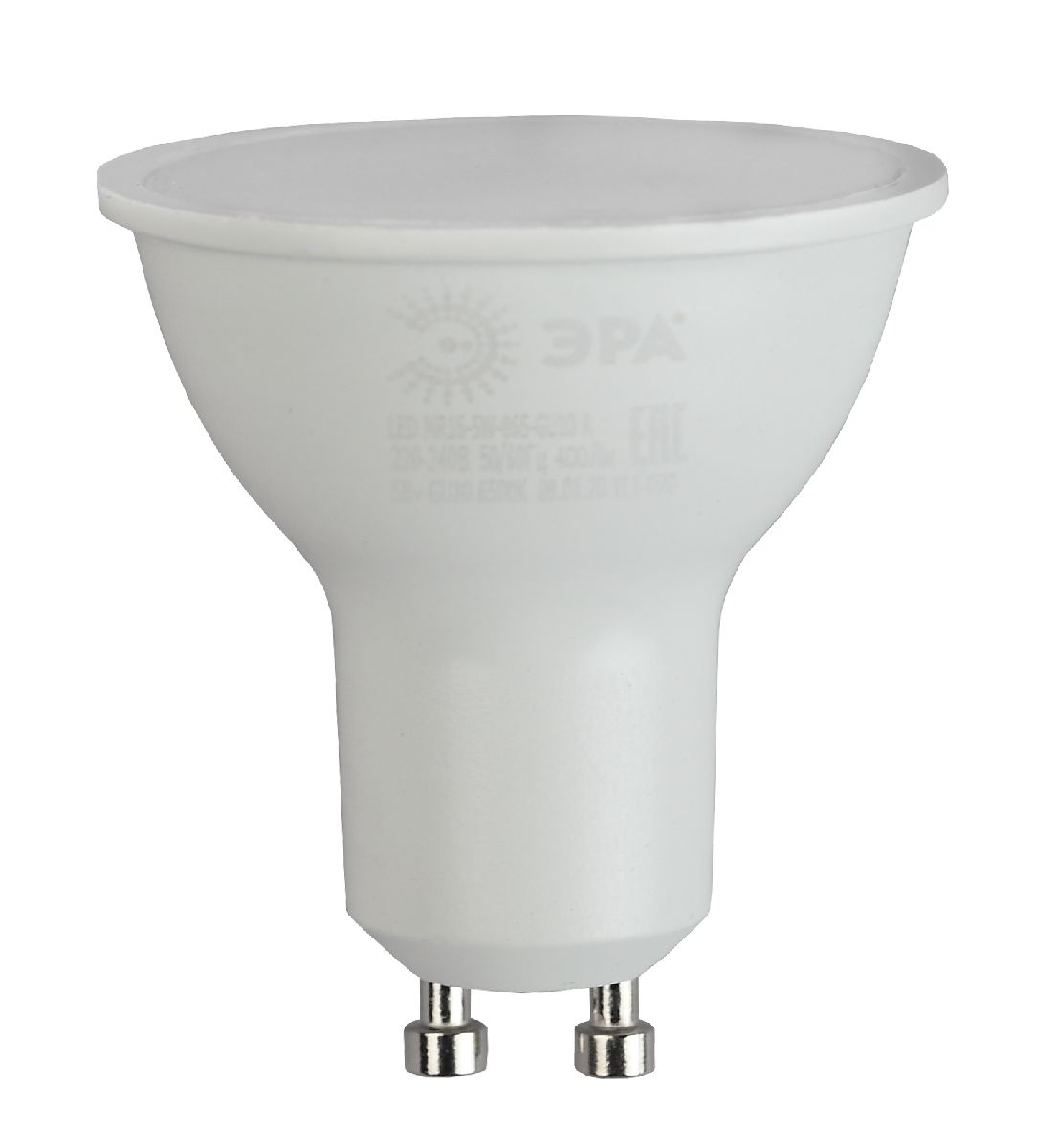 Лампа светодиодная Эра GU10 5W 6500K LED MR16-5W-865-GU10 R Б0045348