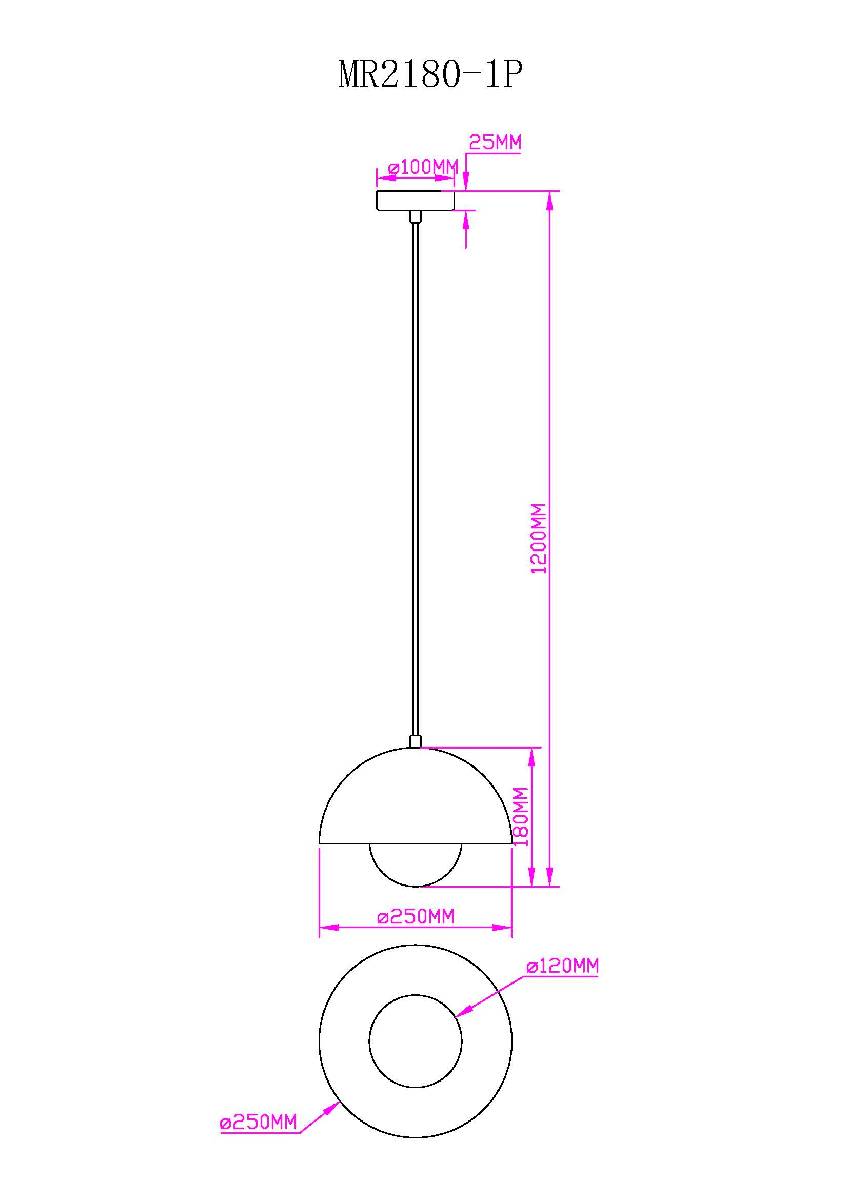 Подвесной светильник Myfar Dorothy MR2180-1P