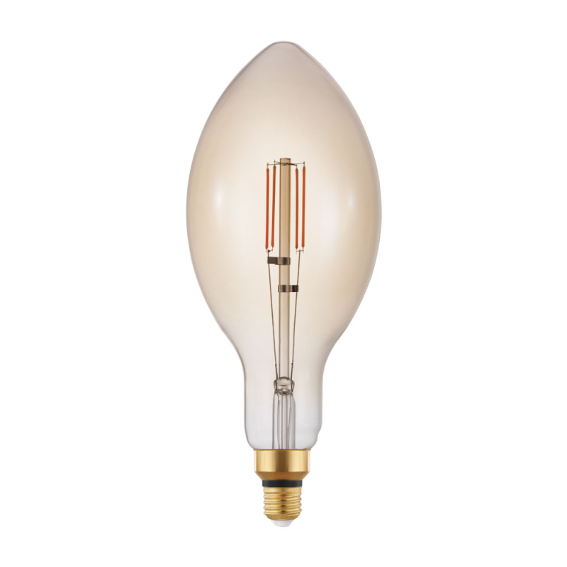 Светодиодная диммируемая лампа Eglo E27 4W 2200K свеча янтарная 12591