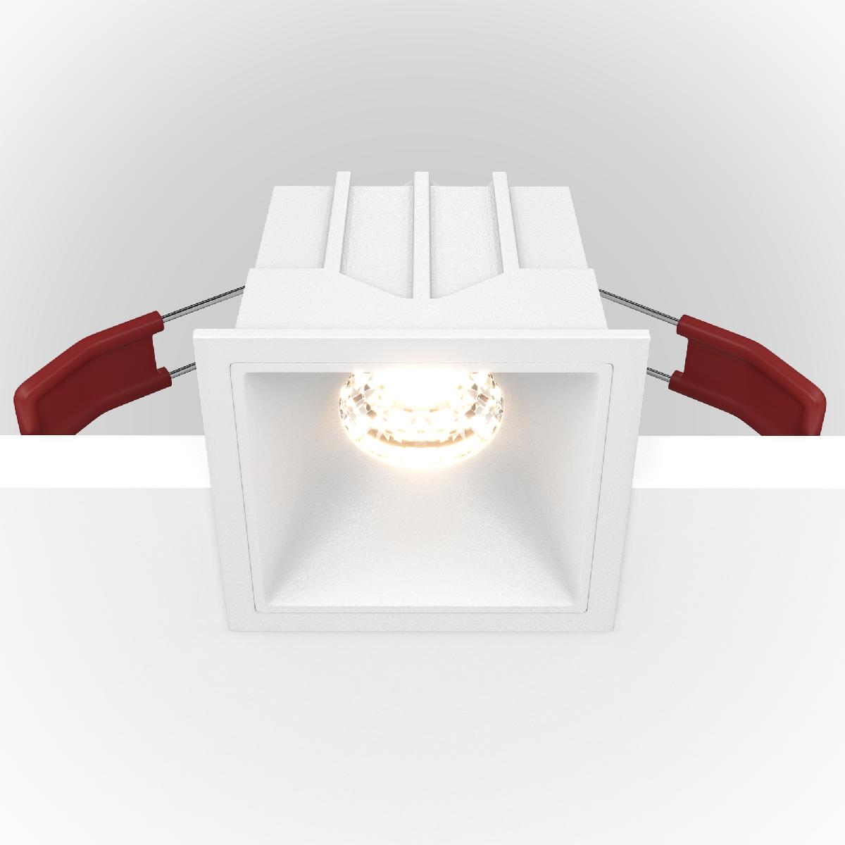 Встраиваемый светильник Maytoni Technical Alfa LED DL043-01-10W3K-D-SQ-W
