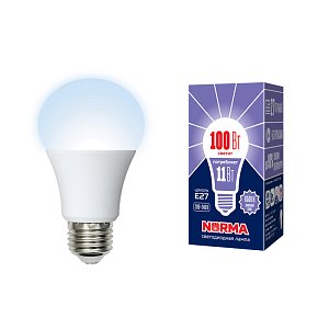 Лампа светодиодная (UL-00003785) Volpe E27 11W 6500K матовая LED-A60-11W/DW/E27/FR/NR