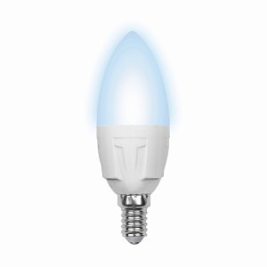 Лампа светодиодная (09454) Volpe E14 6W 4500K матовая LED-C37-6W/NW/E14/FR/S