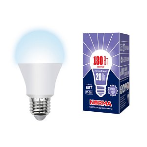Лампа светодиодная (UL-00004028) Volpe E27 20W 6500K матовая LED-A65-20W/DW/E27/FR/NR