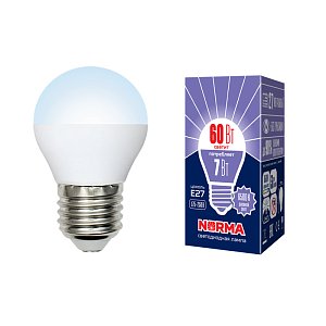 Лампа светодиодная (UL-00003821) Volpe E27 7W 6500K матовая LED-G45-7W/DW/E27/FR/NR