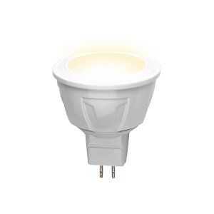 Лампа светодиодная (09448) Volpe GU5.3 5W 3000K JCDR матовая LED-JCDR-5W/WW/GU5.3/S