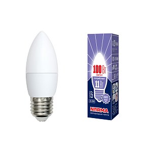Лампа светодиодная (UL-00003813) Volpe E27 11W 6500K матовая LED-C37-11W/DW/E27/FR/NR