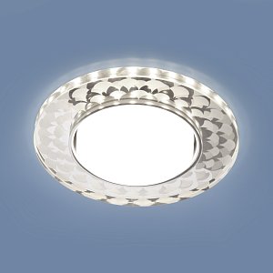 Встраиваемый светильник Elektrostandard 3037 GX53 SL/WH зеркальный/белый 4690389149009
