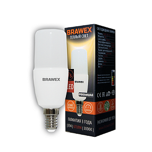 Лампа светодиодная Brawex колба матовая E14 7Вт 3000K 5307C-T7C-7L