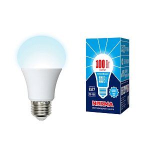 Лампа светодиодная (UL-00003786) Volpe E27 11W 4000K матовая LED-A60-11W/NW/E27/FR/NR