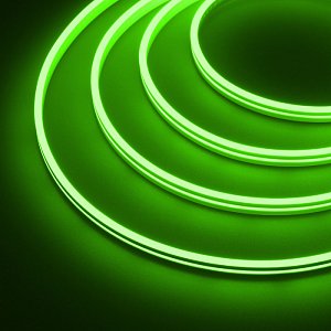 Светодиодная лента герметичная Arlight MOONLIGHT-SIDE-A168-4x10mm 24V Green 7.2 W/m, IP65, 2835, 5m, wire x1 038315
