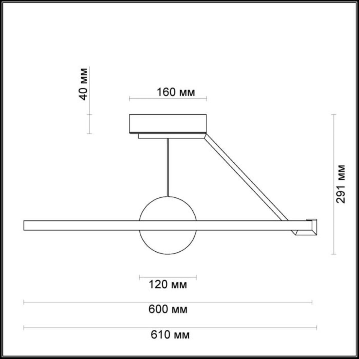 Потолочный светодиодный светильник Odeon Light Lond 4032/40CL