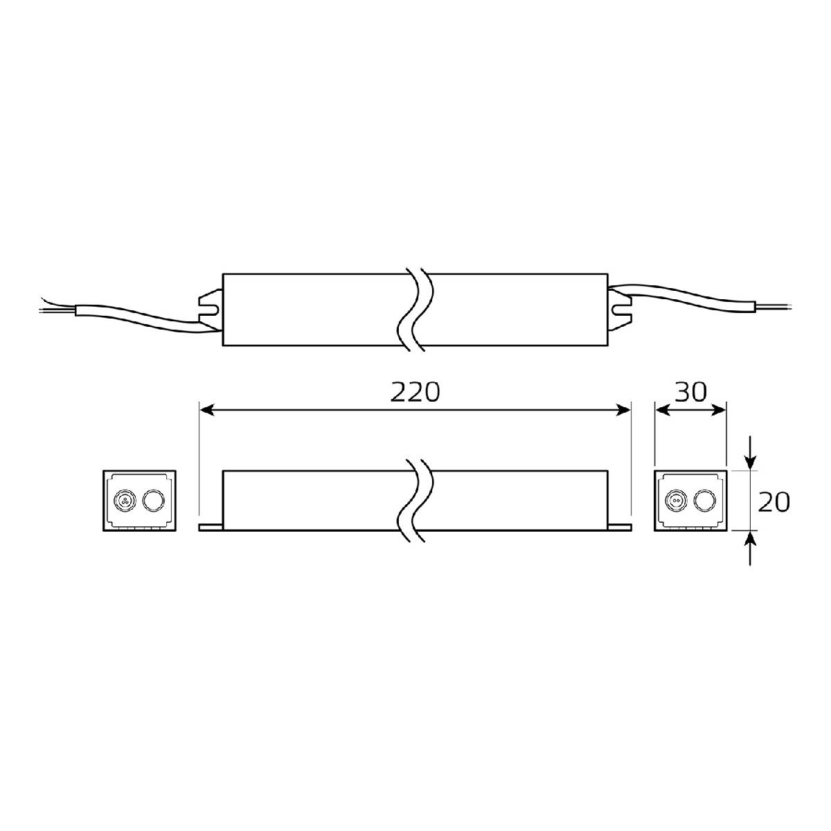 Блок питания Gauss Basic 40Вт DC12 IP67 BT522