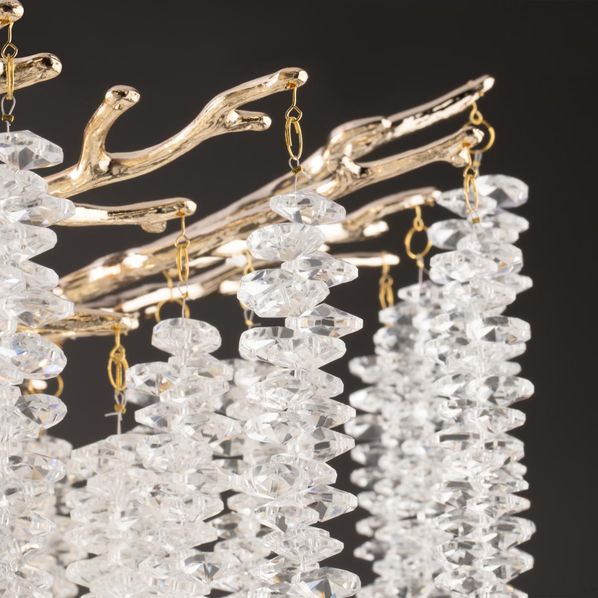 Люстра на штанге Freya Mineral FR1010CL-08G