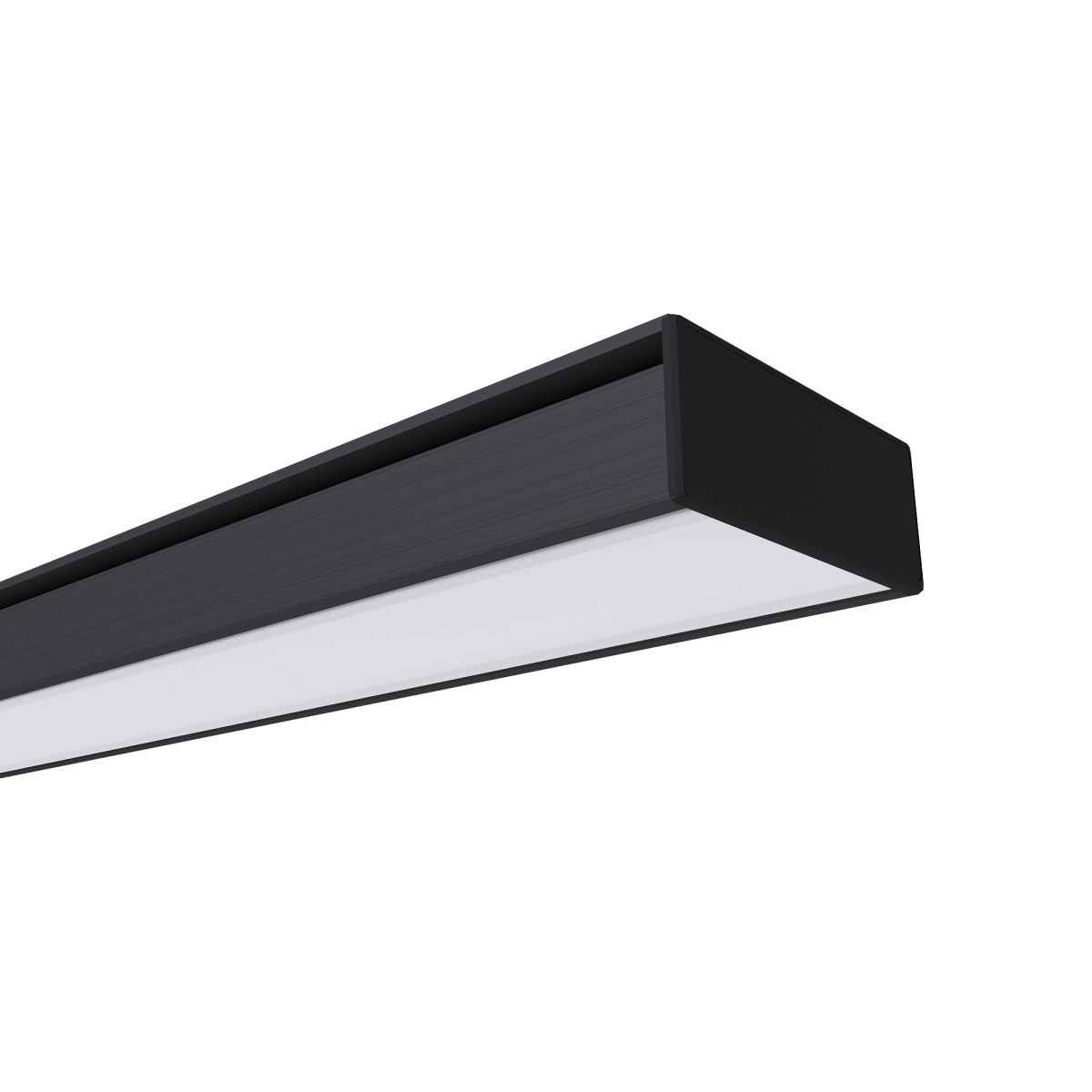 Профиль п-обраный (рассеиватель белый матовый,, заглушки - 2шт, крепеж - 4шт) Apeyron 08-01-ЧБ