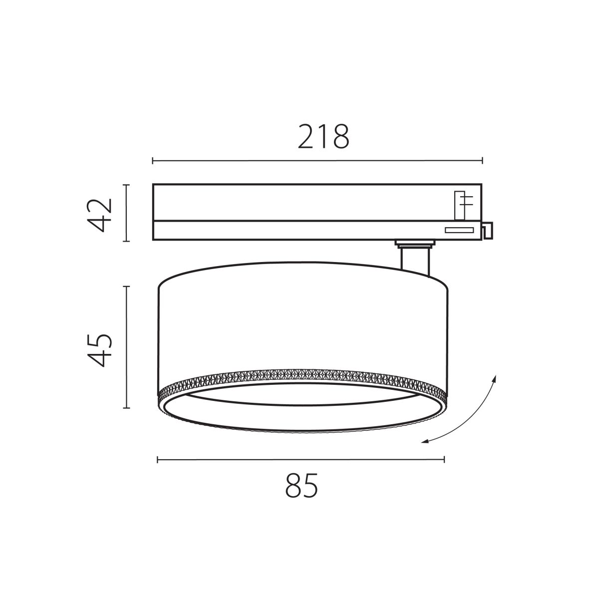 Трековый трехфазный светильник Quattro LED с управлением TRIAC Lightstar Alta Pro A5536TRIAC