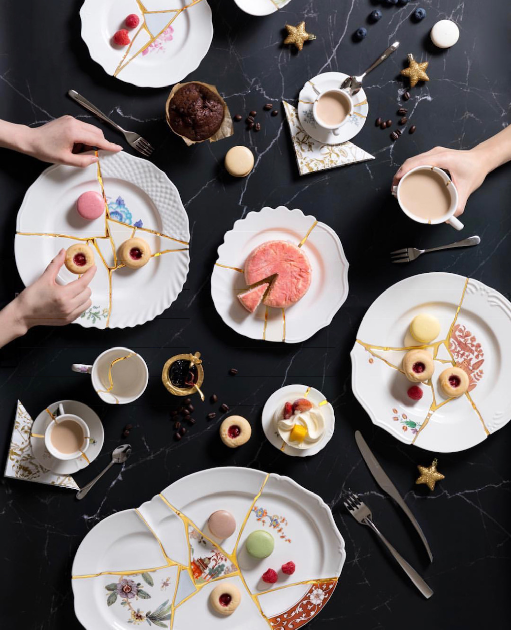Тарелка Seletti Kintsugi 09611