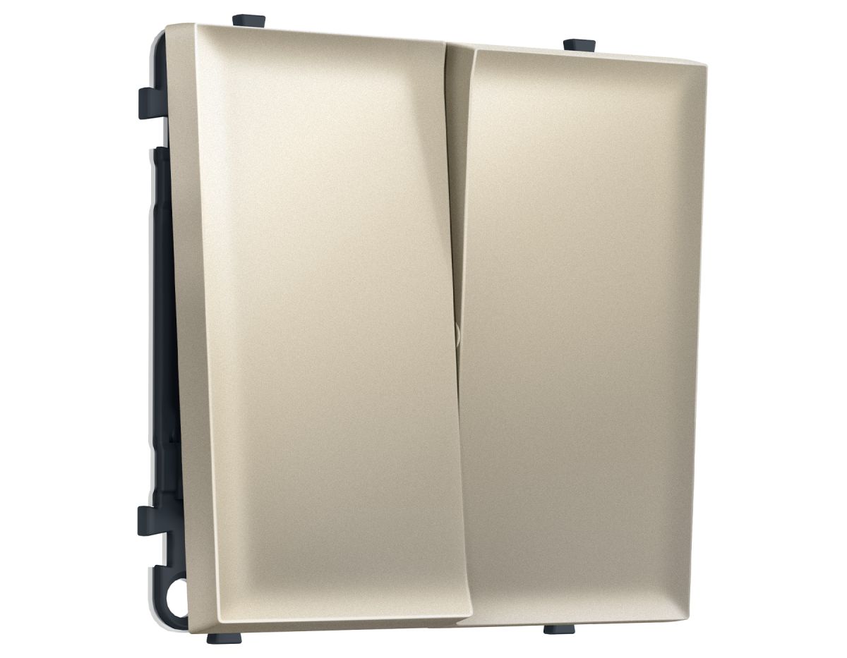 Комплект механизма 2-кл выключателя SIGMA Шёлк 10A-250V QUANT PRO Ambrella Volt MS543010 (SP5430, PR115)