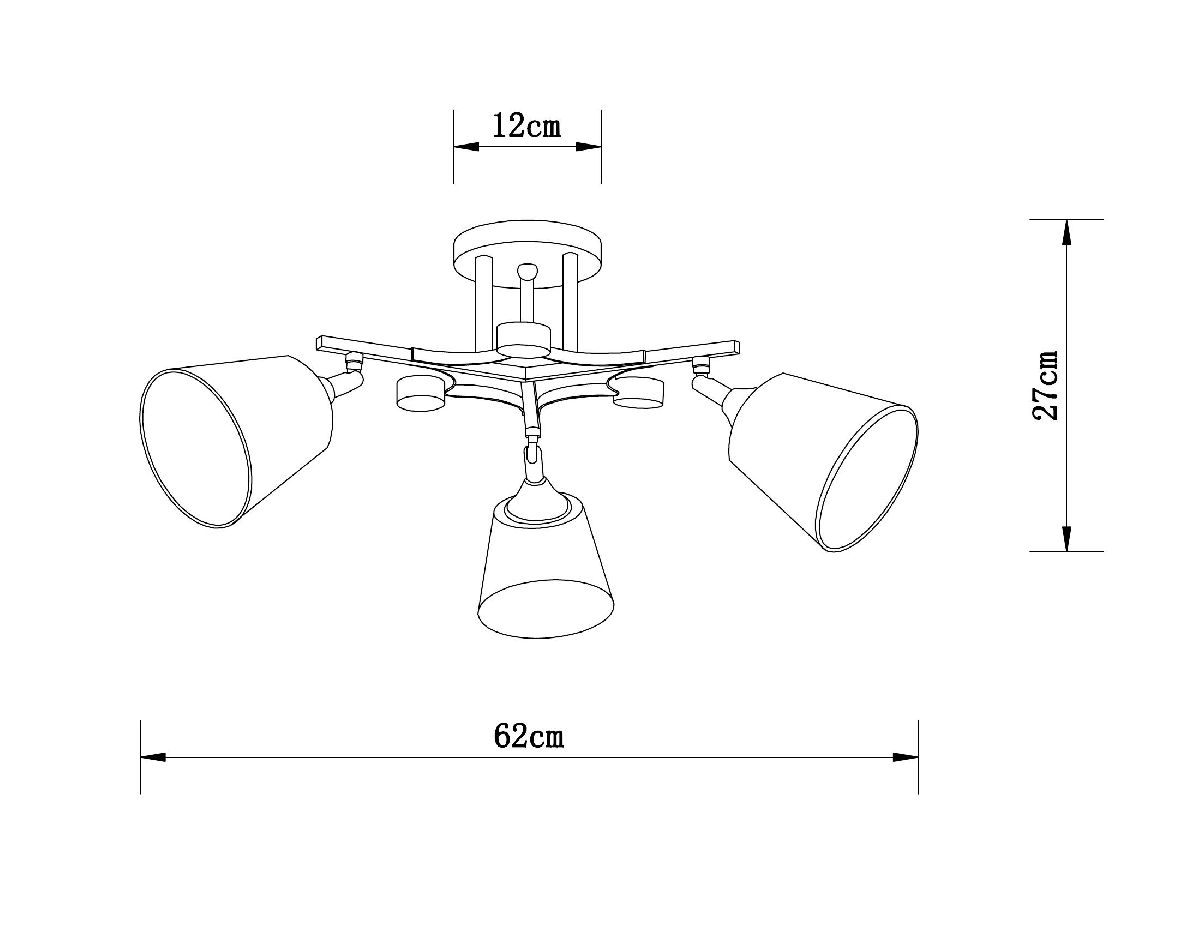 Потолочная люстра Arte Lamp Glassy A5078PL-3BK