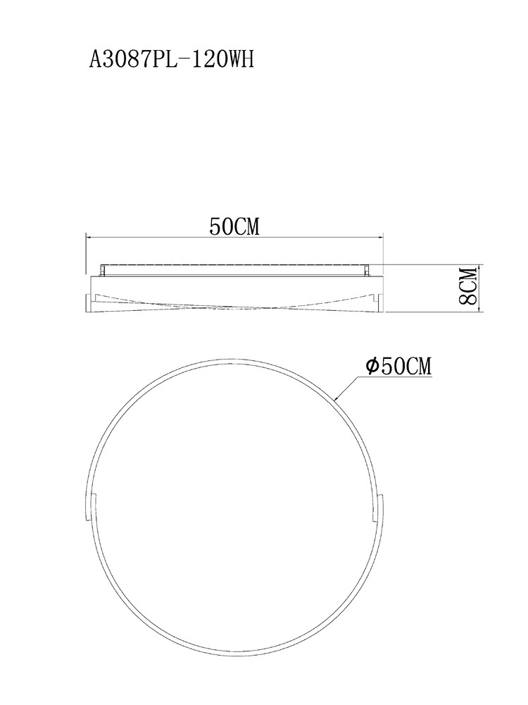 Потолочный светильник Arte Lamp Zibal A3087PL-120WH