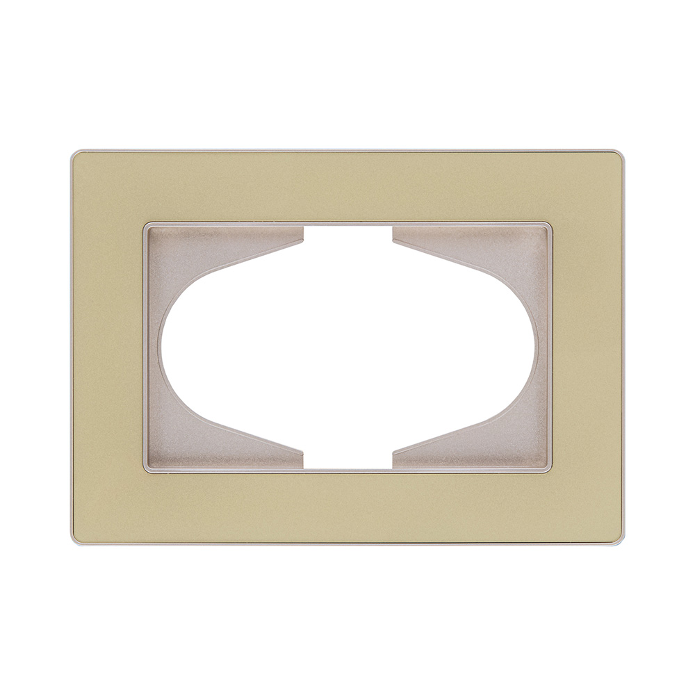 Рамка для двойной розетки, золотой Kollinger Eleganz Acryl EA120GD