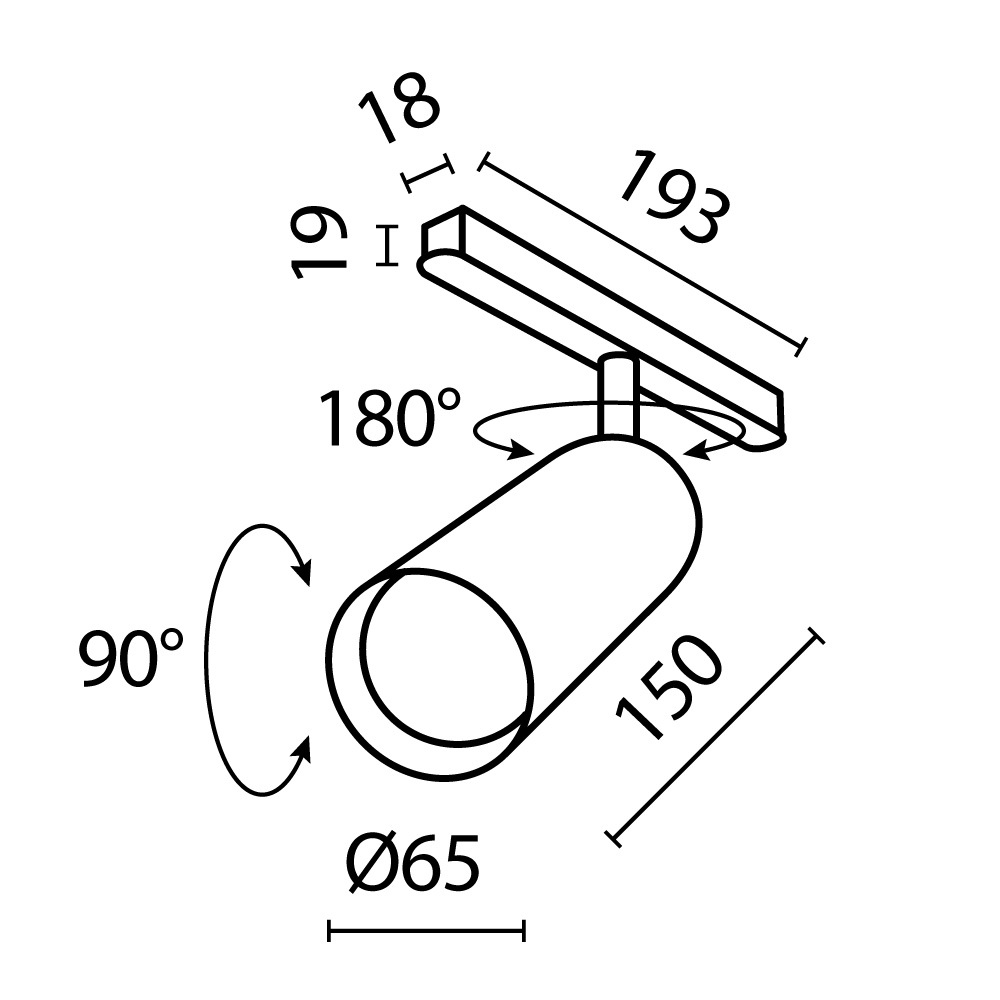 Трековый магнитный светильник Maytoni Focus Led TR032-2-20W2.7K-M-B