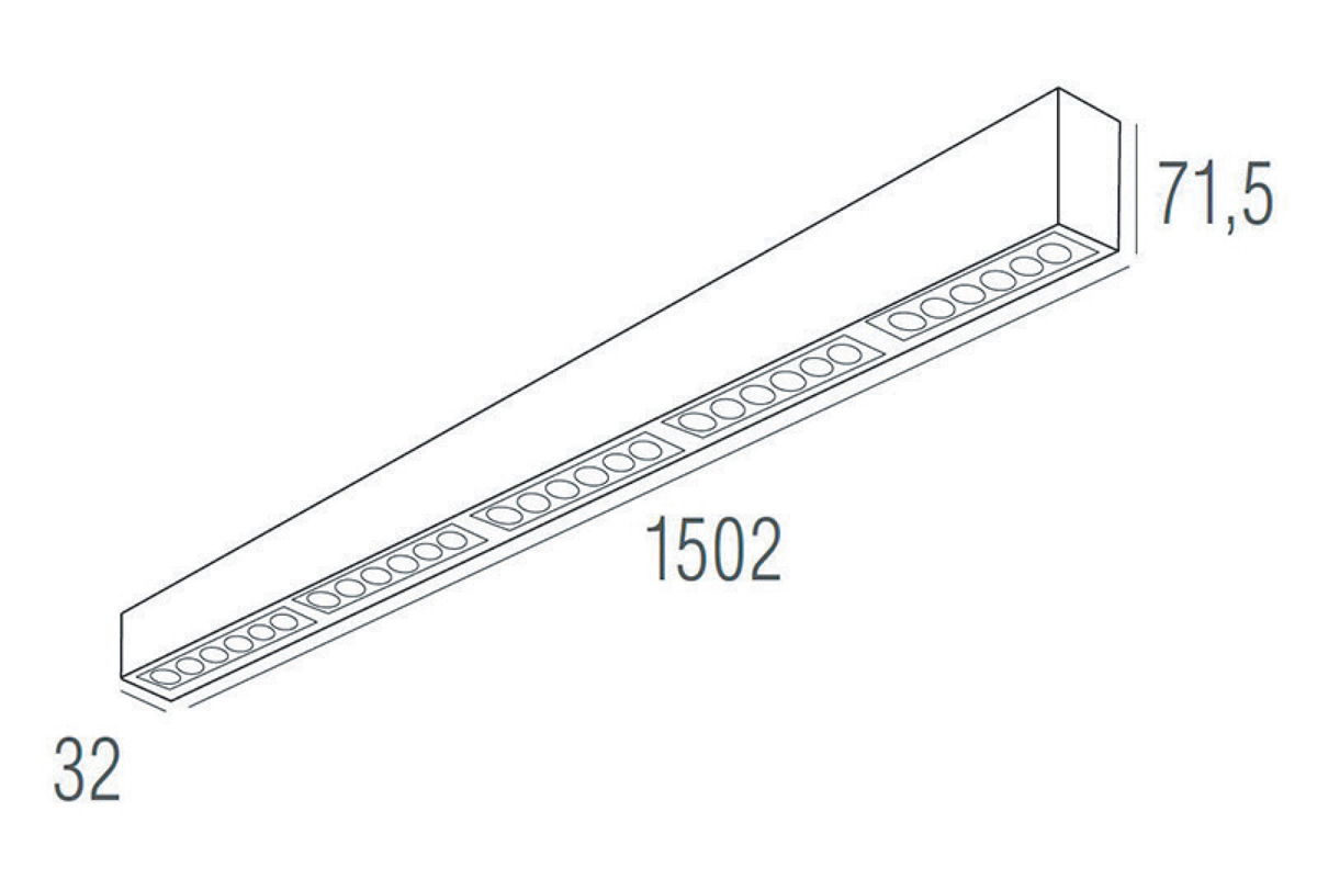 Потолочный светильник Donolux Eye-line DL18515C121B30.48.1500BW