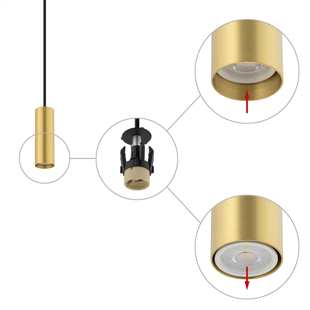 Подвесной светильник Nowodvorski Fourty S Brass/Black 10766