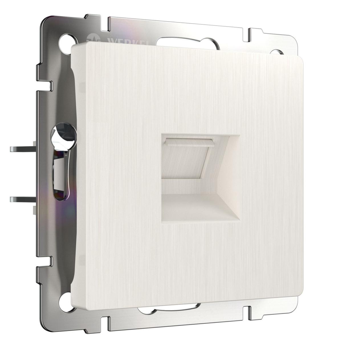 Розетка Werkel Ethernet RJ-45 перламутровый рифленый W1181013 4690389172717