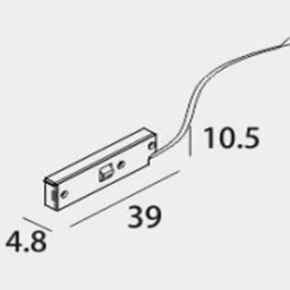 Коннектор питания ввод для трековой системы Level Light High Track system 24V Hi-T3001PB