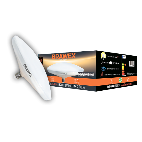 Лампа светодиодная Brawex DSL матовая E27 25Вт 3000K S51201-DSL4-25L