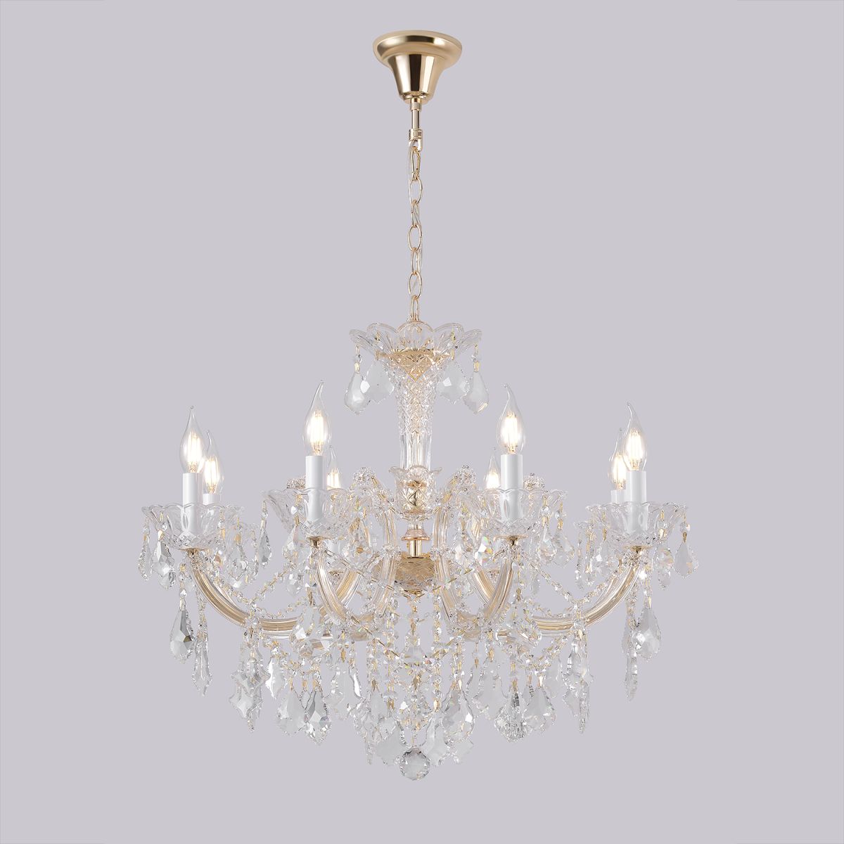 Подвесная люстра Crystal Lux CRISTELLE SP8 GOLD