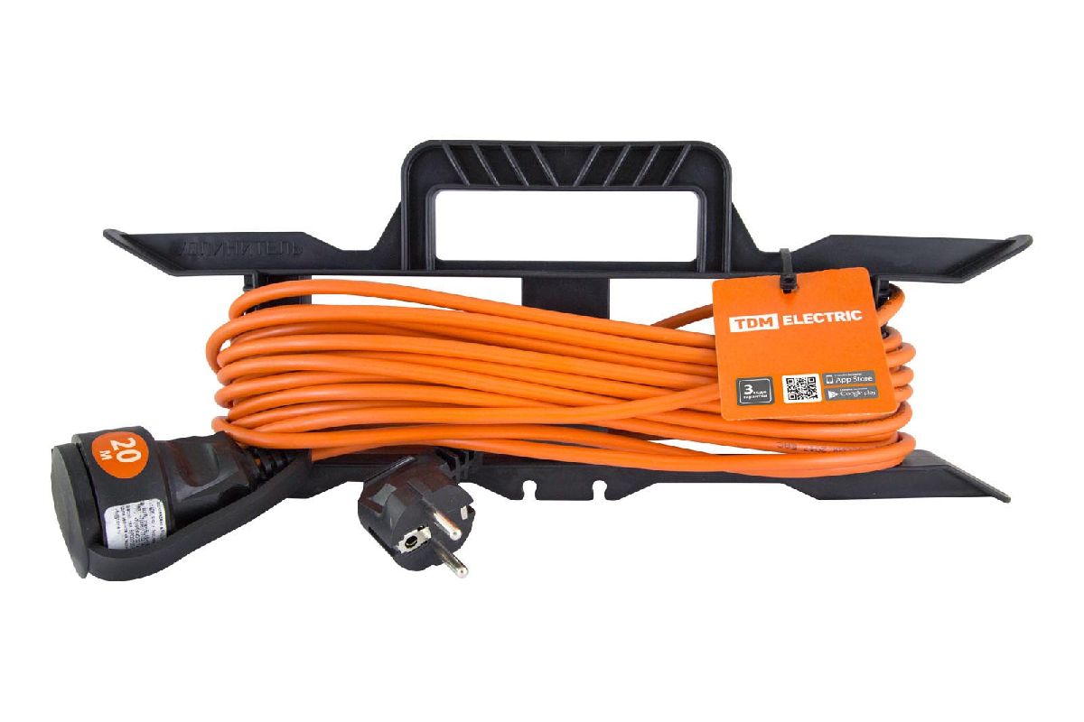 Удлинитель-шнур силовой на рамке УШ6 TDM Electric SQ1302-0305