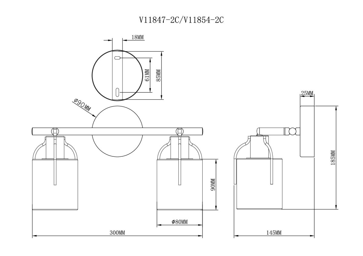 Спот Moderli Inari V11854-2C