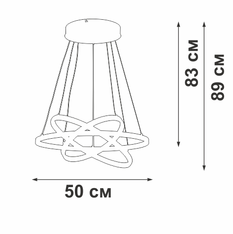 Подвесная люстра Vitaluce V2515DT-8/3S